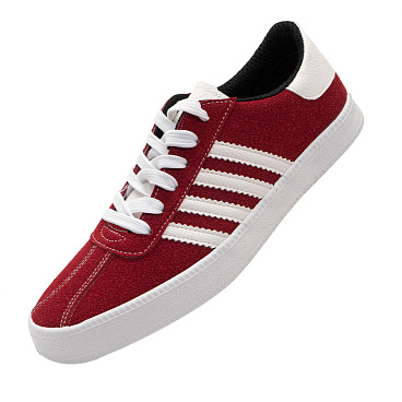 Кроссовки из микрофибры размер 45 бордовые Joker JR 584 (144379)