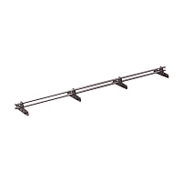 Снегозадержатель трубчатый овальный Вегасток VegaLux 3 м темно-коричневый RAL 8019