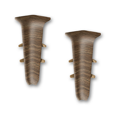 Угол внутренний Деконика 70 мм орех Г-профиль (2 шт.)