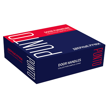 Ручка дверная Punto Tech квадратная розетка матовый никель/хром