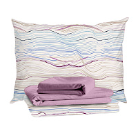 Комплект постельного белья 2-спальный тенсель Mona Liza Melody голубой с простыней 215х240 см