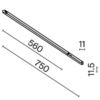 Трековый светильник Technical TR240-4-12WTW-DSZ-B