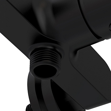 Смеситель для душа без излива Cersanit Brasko Black черный без лейки однорычажный (63109)