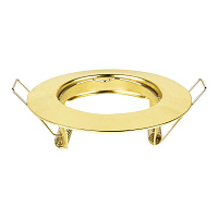 Светильник встраиваемый GU10 золото 50 Вт IP20 Hesler ДВО (684761)