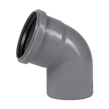 Отвод Ostendorf HTB d90 мм 67° пластиковый для внутренней канализации (114130)