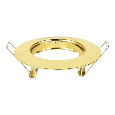 Светильник встраиваемый GU10 золото 50 Вт IP20 Hesler ДВО (684761)