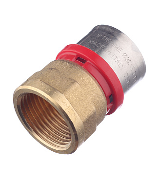 Соединитель прямой Tiemme 32(пресс) х 1 ВР(г)