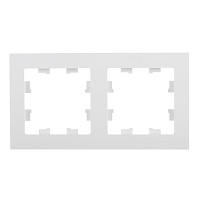 Рамка Systeme Electric AtlasDesign двухместная белая (ATN000102)