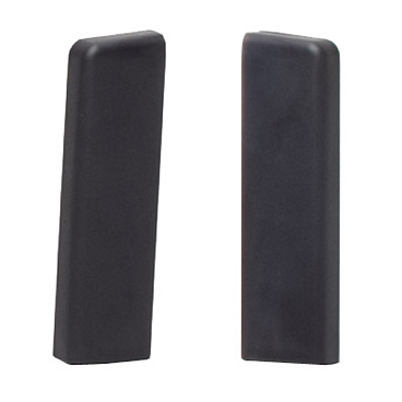 Заглушка торцевая ПВХ Salag 50 мм темно-серый под ковролин (2 шт.)