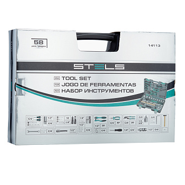 Набор инструментов универсальный Stels (14113) (58 шт.)
