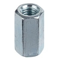 Гайка соединительная оцинкованная М8 х24 мм DIN 6334 (1 кг)