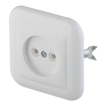 Розетка Svet Стиль встраиваемая белая (0214-00101)