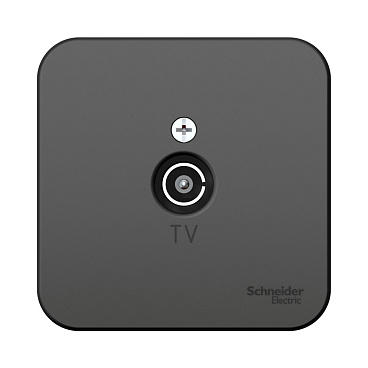 Розетка телевизионная Systeme Electric Blanca накладная антрацит (BLNTA000016)