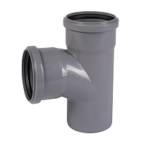 Тройник Ostendorf HTEA d90 мм 87° пластиковый для внутренней канализации (114400)