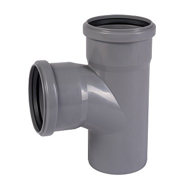 Тройник Ostendorf HTEA d90 мм 87° пластиковый для внутренней канализации (114400)