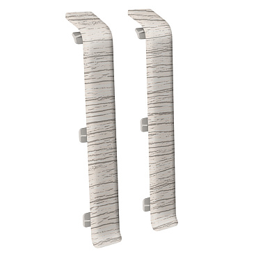 Соединитель Деконика 100 мм ясень серый Г-профиль (2 шт.)