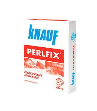 Клей для ПГП/ГКЛ/ГВЛ Knauf Перлфикс гипсовый 30 кг