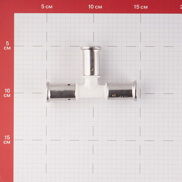 Тройник Henco (9PKW-161616) 16(пресс) х 16(пресс) х 16(пресс) PVDF белый