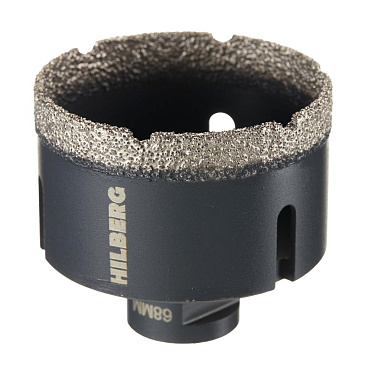 Коронка алмазная по керамограниту 68 мм Hilberg Super Hard (HH668)