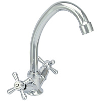 Смеситель для кухни Istok life хром с высоким изливом двухвентильный (402.437)