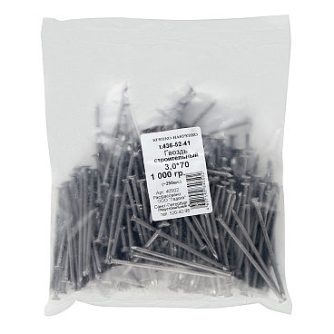 Гвозди строительные 3,0x70 мм (1 кг)