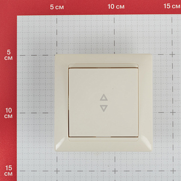 Переключатель Svet одноклавишный встраиваемый бежевый (SV1001-0017)