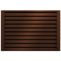 Секция заборная жалюзи Milan 2000х2500 мм коричневая RAL 8017 Grand Line