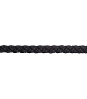 Шнур вязаный полипропиленовый 8 прядей черный d5 мм
