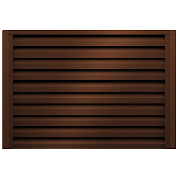 Секция заборная жалюзи Milan 2000х2500 мм коричневая RAL 8017 Grand Line