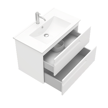 Тумба подв Атлас/Atlas 80 под умыв-к Creavit Su 80, белый матовый, LA-WCAB-80-122