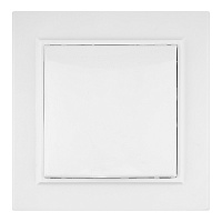 Розетка EKF Минск встраиваемая белая со шторками с крышкой (ERR16-029-100)