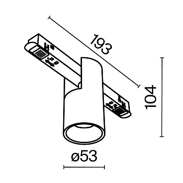Трековый светильник Technical TR122-2-7W3K-W
