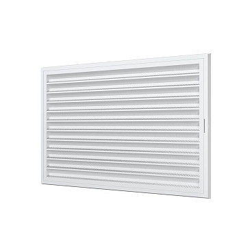Решетка вентиляционная пластиковая приточно-вытяжная Era RZN 300х200 мм с сеткой белая