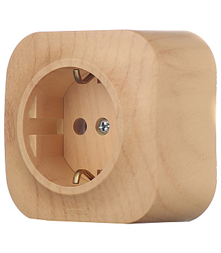 Розетка Legrand Quteo накладная дерево (782271)