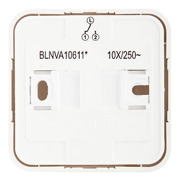 Переключатель Systeme Electric Blanca одноклавишный накладной белый с подсветкой (BLNVA106111)