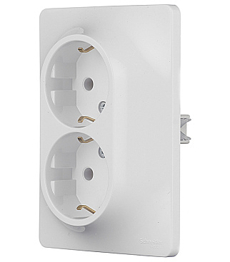 Розетка Systeme Electric Glossa встраиваемая белая (GSL000124)
