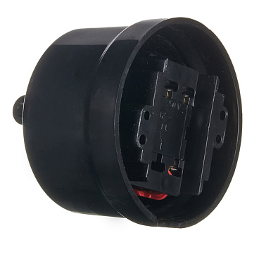 Выключатель Bironi Лизетта одноклавишный накладной черный ретро (B1-201-23)