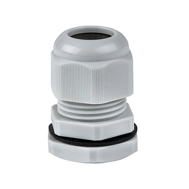 Сальник EKF PROxima PG 16 для кабеля диаметром 10-14 мм IP54 пластиковый серый (20 шт.) (plc-pg-16-r)