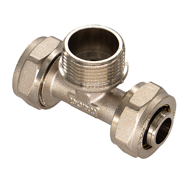 Тройник 16 обж(ц) х 1/2 НР(ш) х 16 обж(ц)