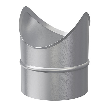 Врезка для круглых воздуховодов d125х125 мм оцинкованная