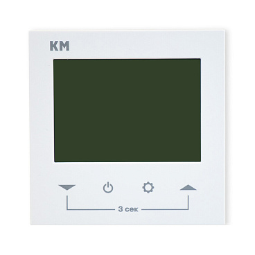 Терморегулятор электронный для теплого пола КМ TRE-01W белый