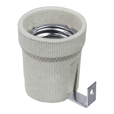 Патрон для лампы E27 Navigator NLH-CL-H-E27 керамический 880 Вт IP20 с держателем (71619)