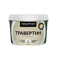 Декоративное покрытие Bayramix Easy Wall Травертин белая 4 кг