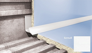 Профиль для плитки CEZAR внутренний 10мм белый
