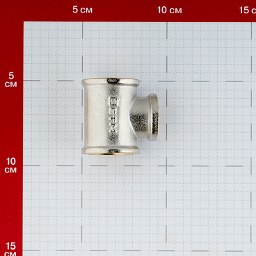 Тройник переходной 3/4 ВР(г) х 1/2 ВР(г) х 3/4 ВР(г) латунный