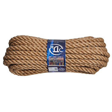Канат крученый джутовый 3 пряди d16 мм 20 м МДС