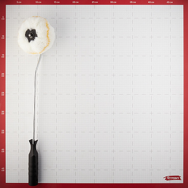 Валик полиамид 50 мм d50 мм ворс 12 мм для водной и алкидной основы с ручкой Hesler