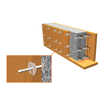 Стяжка для несъемной опалубки универсальная Элемент №1 (150 шт.)