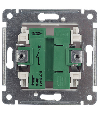 Выключатель Hegel Master одноклавишный встраиваемый белый (ВС10-411)