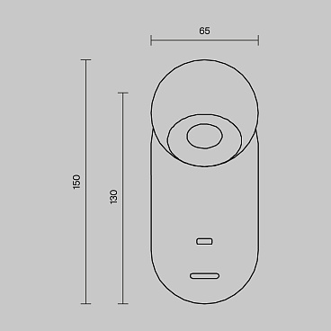 Настенный светильник (бра) Maytoni MOD434WL-L5BS3K